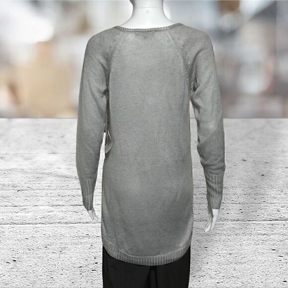 Matty M Gray Sequin Accents Long Sleeve - Picture 5 of 7